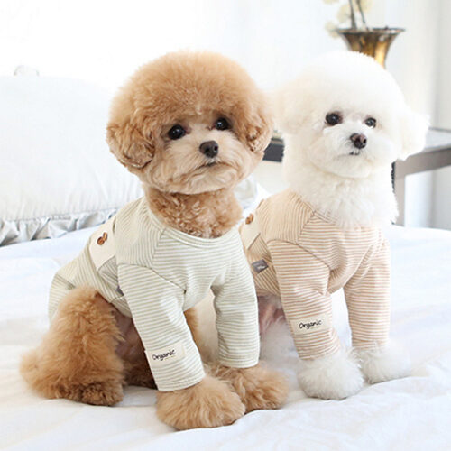 its dog 有機簡單橫紋T恤