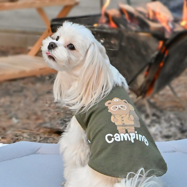 Camping熊仔無袖T恤