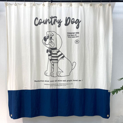 Country Dog 客廳窗簾