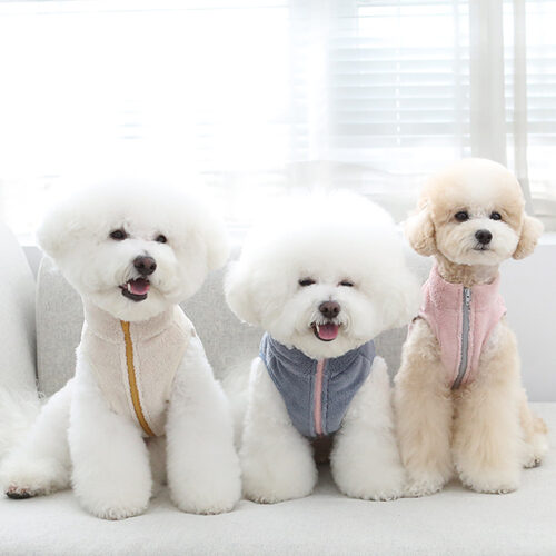 Fluffy毛毛開胸拉鍊背心