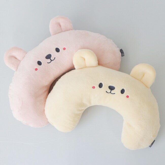 Winter Bear Half Moon Pillow