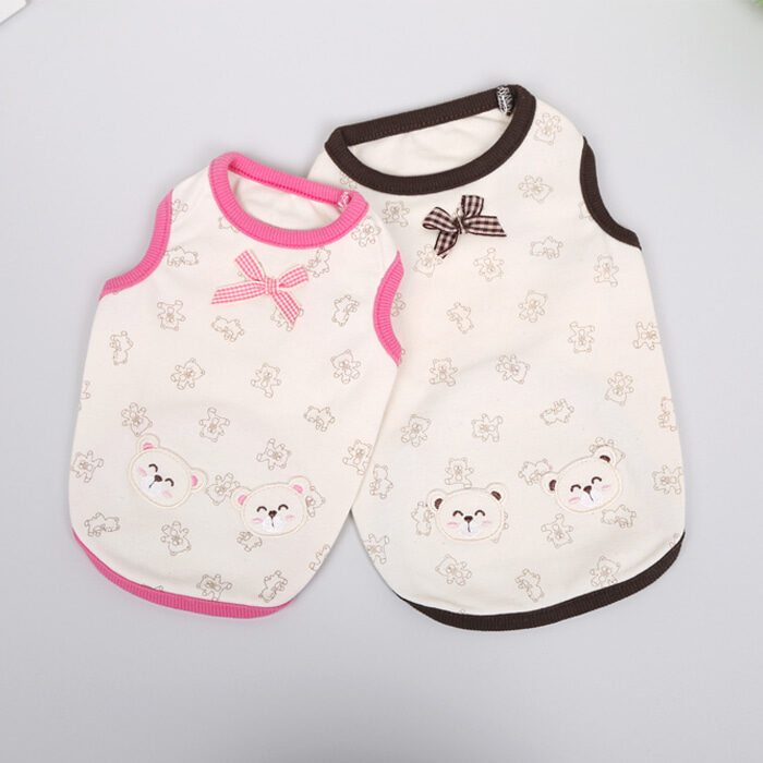 蝴蝶結有機熊仔背心