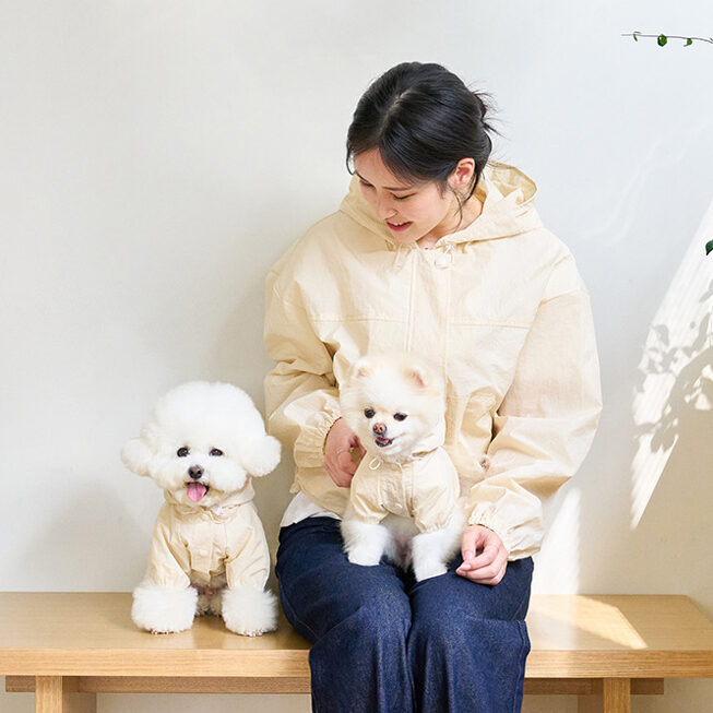 淨色戶外連帽風褸 (親子裝)